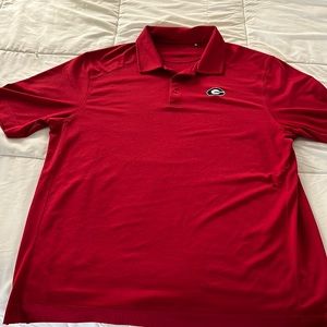 Georgia Bulldogs dri fit performance golf polo